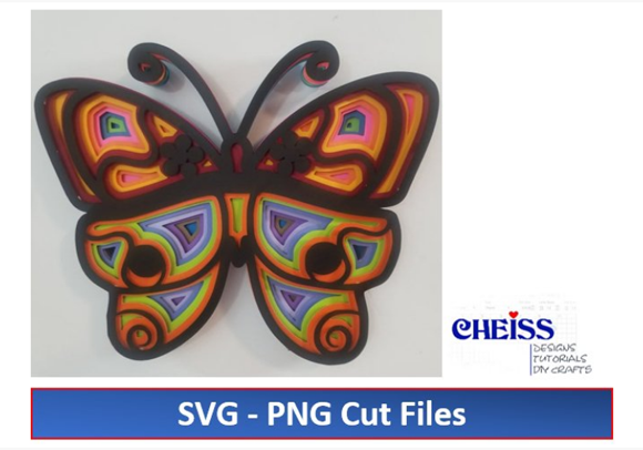 3D Butterfly Mandala: A 3D SVG Shape for Brands