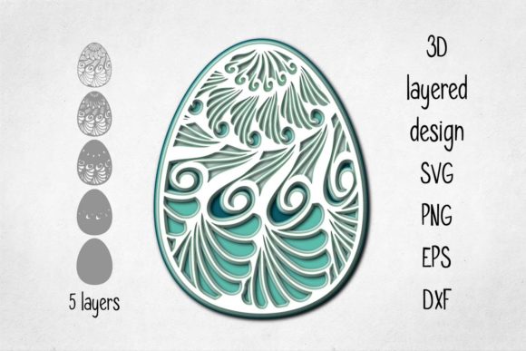 3D Layered Easter Ornament