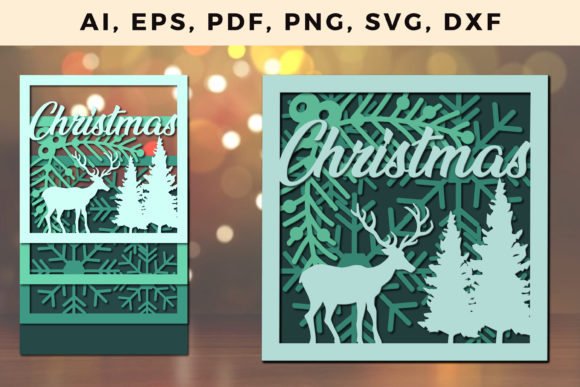 3D Multi Layer Christmas SVG