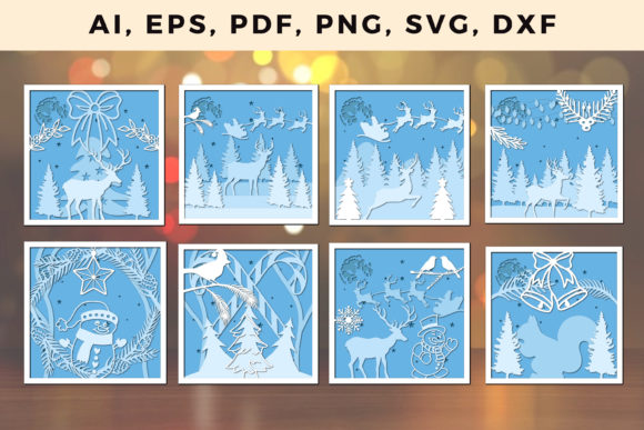 3D Multi Layer Christmas SVG File