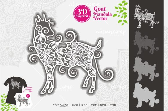 Goat Mandala Vector SVG 3D Layered 6 Review