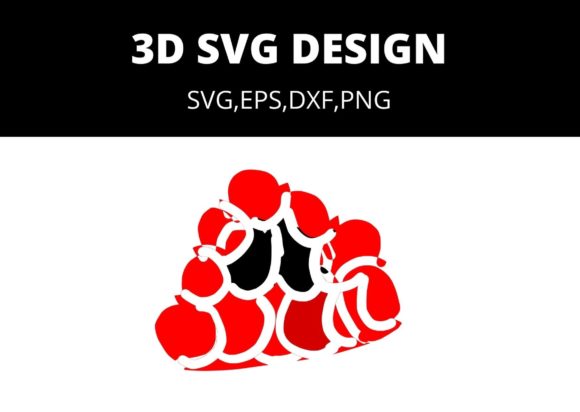 Grapes 3D SVG Craft: Graphics for Crafts
