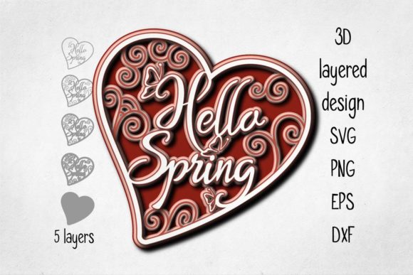 Hello Spring Layered SVG: 3D SVG Shapes Review