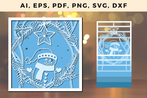 Multi Layer 3D Christmas SVG