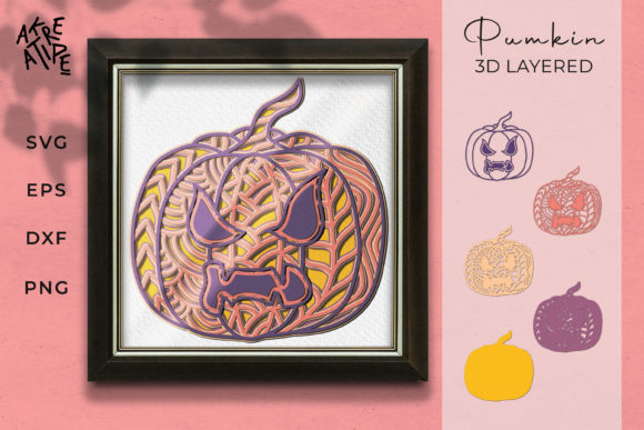 Review: 3D Layered Halloween Pumpkin Zectangle Design